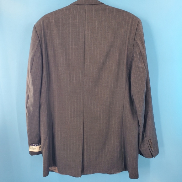 New Ralph Lauren charcoal pinstripe two button blazer 44Long - Picture 2 of 16